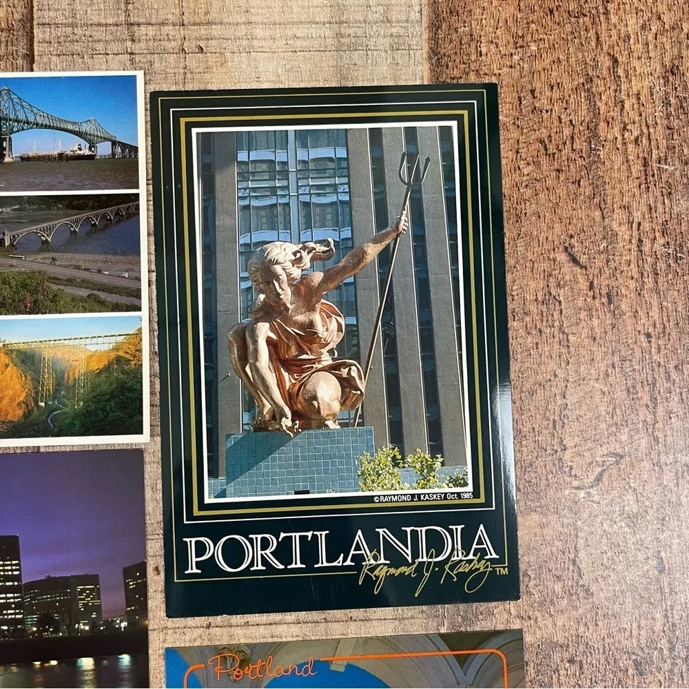 Vintage Oregon 80's Postcard Bundle Pack Downtown Architecture